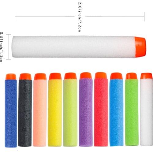 30pc Darts For Nerf Soft Hollow Hole Head 7.2cm Refill Darts Toy Gun Bullets for Nerf Series Blasters Xmas Kid Children Gift