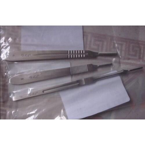 5pcs Various stainless steel medical surgical knife handle JZ 3 4 7 # blade pls note us which size you need