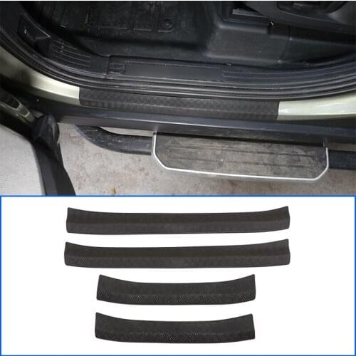 ST Car Outer Door Sill Guard Scuff Threshold Protection Plate Trim,ABS Black,for Land Rover Defender 110 2020-2021 Accessories