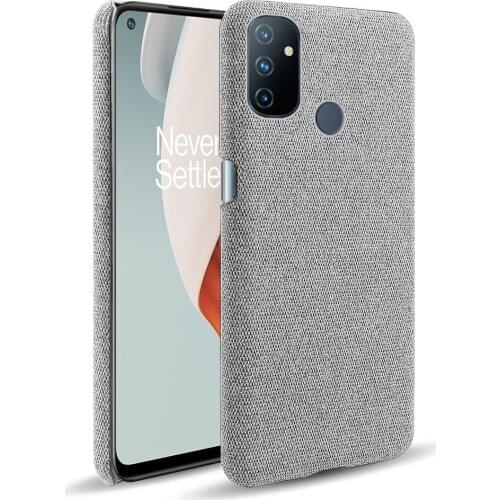 Cloth Cases For Oneplus Nord N100 Case Slim Retro Cloth Hard Phone Cover for One Plus NordN100 1+NordN100 Coque Funda Capa