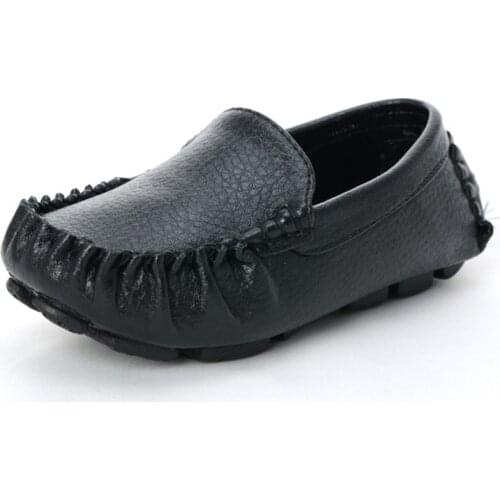Soft Leather Kids Shoes Boys Loafers Girls Moccasins Children School Shoes Casual Flats Sneakers Slip-on Toddler Breathable