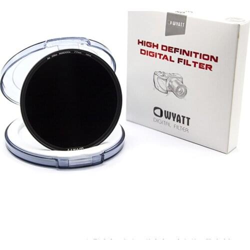 Wyatt 67/72/77/82mm Slim MC Multi-coated ND1000 ND3.0 Neutral Density Grey Lens Filter Optical Glass ND 10 Stops