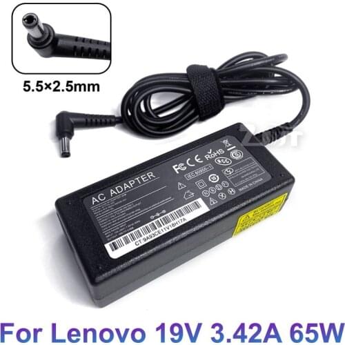 19V 3.42A 65W 5.5*2.5mm AC Adapter Laptop Power Charger For Lenovo Y410 c466 G455 410M U165 U350 C200 Notebook Compute