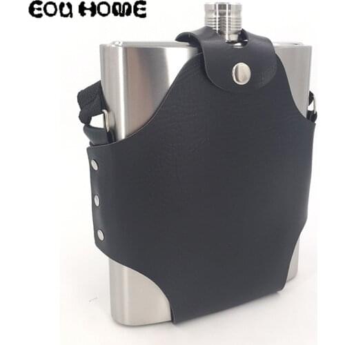 1/2/3 Pcs Large Capacity 48 Oz Hip Flask CCCP Alcohol Leather Thick Stainless Steel Bottle Whiskey Wine Bottles Gifts Drinkware