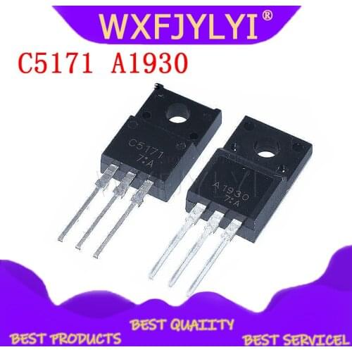 10PCS ( 5PCS 2SA1930 + 5PCS 2SC5171 ) A1930 TO-220 C5171 TO220 Original and new