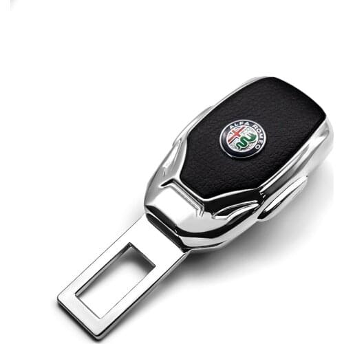 2Pcs Car Seat Belt Clip Safety Buckle Alarm Canceler Stopper Plug Thick Insert Socket For Alfa Romeo Giulia Giulietta 159 156 MI