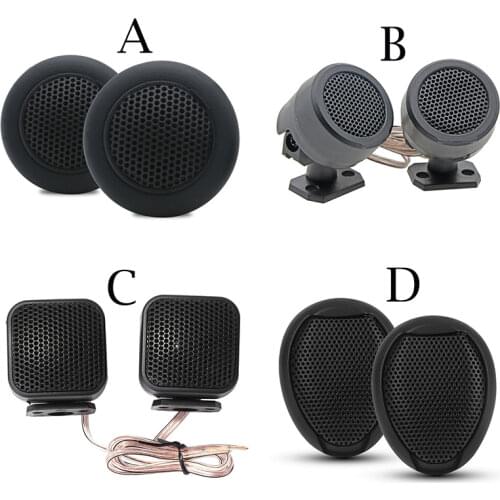 2pcs Speakers For Car Audio Horns Vehicle subwoofer Tweeter 12-24V 10W 89db General Purpose Black Loudspeaker Accessories