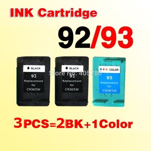3pcs compatible for hp92 93 Deskjet 5420V Deskjet 5440 5440V 5440Xi 5442