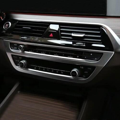 ABS Chrome For BMW 5 Series G30 2017 2018 Accessories Auto Interior Air Conditioner Outlet Panel Cover Trim Sticker Car Styling
