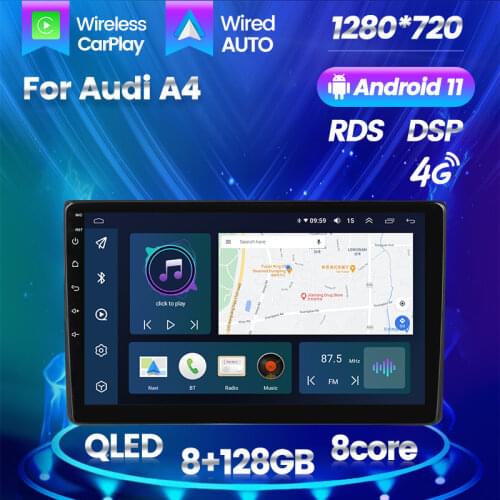 With Split-Screen Mode Support For Audi A4 B6 B7 S4 B7 B6 RS4 B7 SEAT Exeo 2002-2008 DVD GPS 2.5D Car Radio Multimedia Stereo