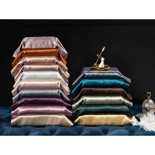 1PC Silk Pillowcase 100 Silk Natural For Hair Luxury Oxford Mulberry Silk Pillow case Envelope Beauty Home Textile Free Shipping