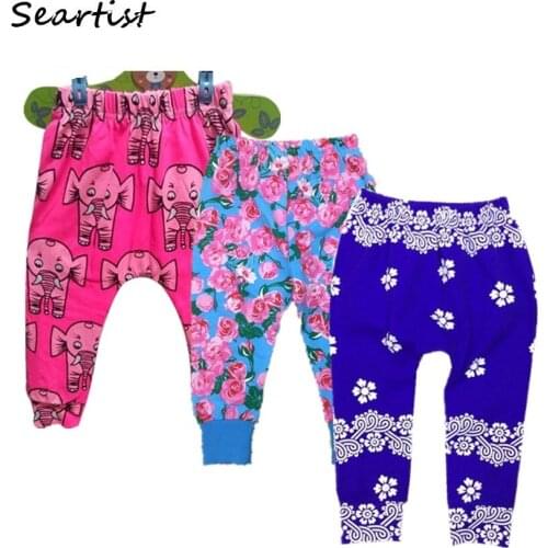 Seartist Baby Girls Spring Harem Pants Newborn Girl Floral Leggings Kids Cotton Autumn Trousers Infant Girl Long Pants 2021 40