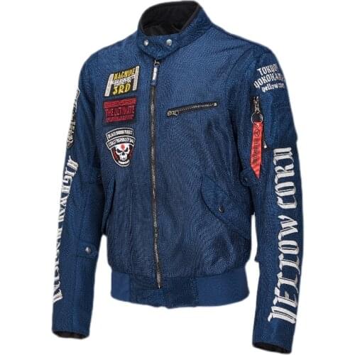 Motorcycle riding clothes mens summer new mesh breathable casual motorcycle clothing waterproof Air Force jacket