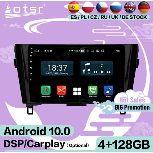 2Din Carplay Stereo Android For Nissan X-TRAIL Qashqai Dualis Rouge 2013 2014 2015 2016 2017 Multimedia Radio Receiver Head Unit