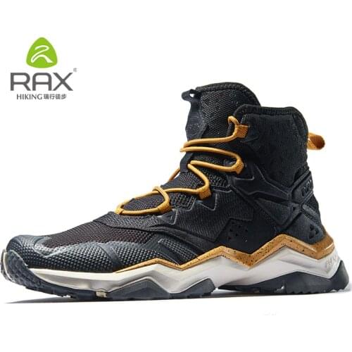 RAX Men Winter Outdoor Sports Shoes Hiking Boot Warm Mountain Trekking Anti-slip Shoes Outdoor Comfortable Shoes Men Breathable