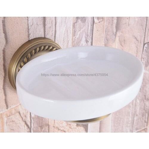 Soap Dishes Brass Soap Holder Ceramics Soap Dish For Bathroom Home Decoration Bathroom Accessories Nba260