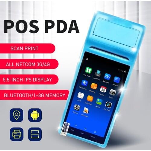 JP-Q2 POS SystemTerminal PDA with Thermal Printer Built-in and Barcode Scanner NFC Option
