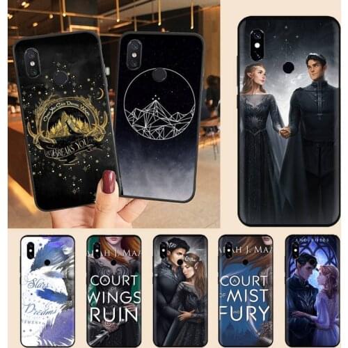A Court of Mist and Fury Sarah J Maas Phone Case For Xiaomi Redmi note 7 8 9 t max3 s 10 pro lite Luxury brand shell funda coque