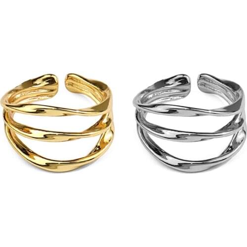 TUNGSTE Open Rings For Women Adjustable Ring Gothic Trendy Creative Midi Chunky Finger Rings 2021 Jewelry