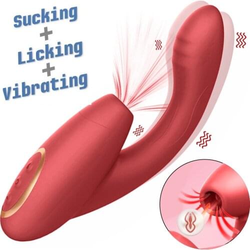 Vibrators For Women Clitoris Nipple Sucking Massager Dildo Orgasm Toy Silicone Vibration Waterproof For Females Adult Sex Toys