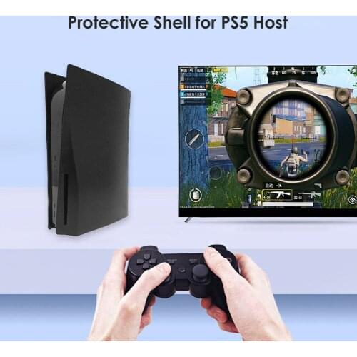 Gaming Console Host Faceplate Cover for PS5 Disk Edition Skin Protective Case Skin Shell Case Cover Replacement Plate