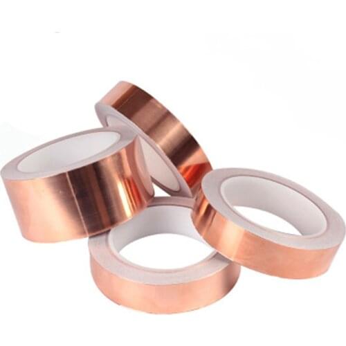 1pcs single-conductor/double-conductor copper foil tape self-adhesive heat dissipation and high temperature resistance