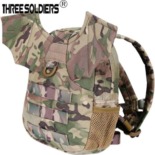 1000D Nylon High Quality Tactical Bat Backpack Women Bat Wings Backpacks Teenage Girls Mini Black Bag Children lost the rope