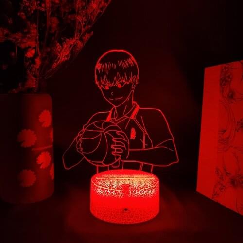Haikyuu Character kageyama tobio 3D Figurine Anime Lamp LED Color Changing Nightlights Otaku Gift Home Bedroom Desktop Decor