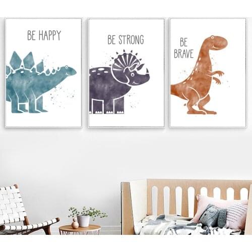 5D DIY Diamond Painting Animal Cute Dinosaur Full Drill Diamond Mosaic Embroidery Cartoon Cross Stitch Set Kids Room Decoration