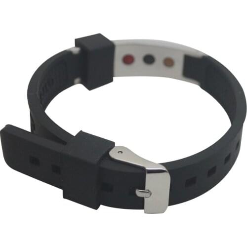 Free shipping 10pcs/ Lot 2000-2500 ions stainless steel white Silicone Bracelet 4 IN 1 BIO Power Bands Balance Energy Wristband