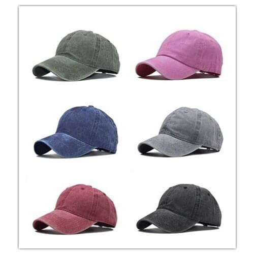 Good Quality Adult children parent-child washed pure cotton solid color light board baseball cap mens stitching baseball cap