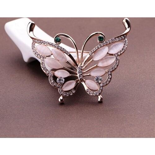 Women Brooches flower Opal Stone брошь с янтарем New fashion jewelry Brooch man lady coat pins Gift clothes decoration Hot