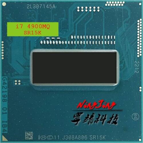 Intel Core i7-4900MQ i7 4900MQ SR15K 2.8 GHz Quad-Core Eight-Thread CPU Processor 8M 47W Socket G3 / rPGA946B