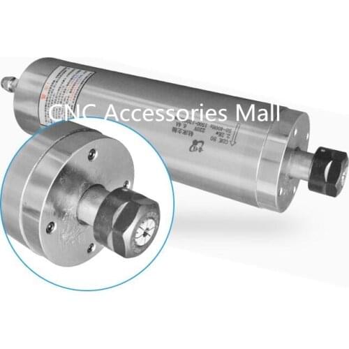 Low Speed 2.2Kw D80mm AC220V drilling Metal spindle motor 1500rpm-12000rpm water Cooled metal milling spindle motor