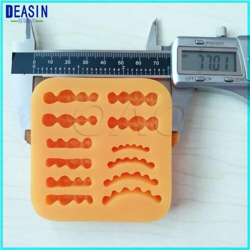 Dental wax figure film model base laboratory denture laboratory wax tooth rubber model inverted mold