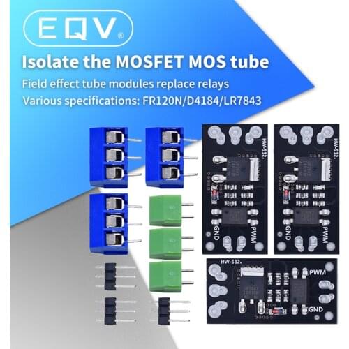 FR120N LR7843 AOD4184 D4184 Isolated MOSFET MOS Tube FET Module Replacement Relay 100V 9.4A 30V 161A 40V 50A Board