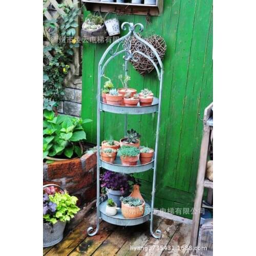 French country garden decorative wrought iron to do the old retro flower Succulents multilayer storage shelf groceries New