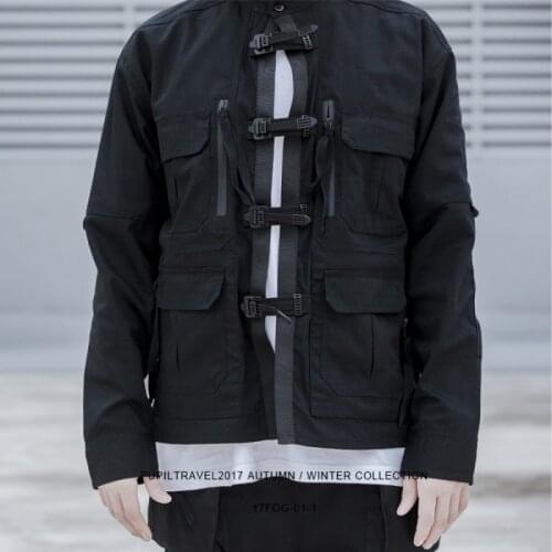 Functional jacket shirt multiple pockets pupil travel techwear ninjawear japanese style futuristic