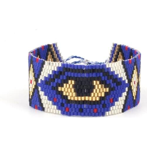 Go2boho MIYUKI Bracelet Women Jewelry Turkish Evil Eye Bracelets Handmade Loom Summer Pulseras Pink Glass Beads Bijoux Gifts