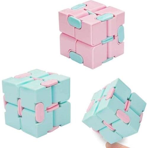Pocket Puzzle Cube Figet Toys Antistress Children Fingertips Decompress Portable Lightweight Unlimited Magic Square