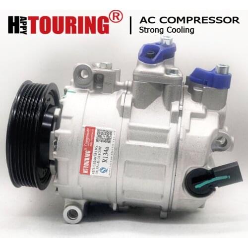 AC Compressor for VW Volkswagen Tiguan CC 09-17 2.0L 1K0820859C 1K0820859T 1K0820859N 1K0820859E 1K0820859S 1K0820859J