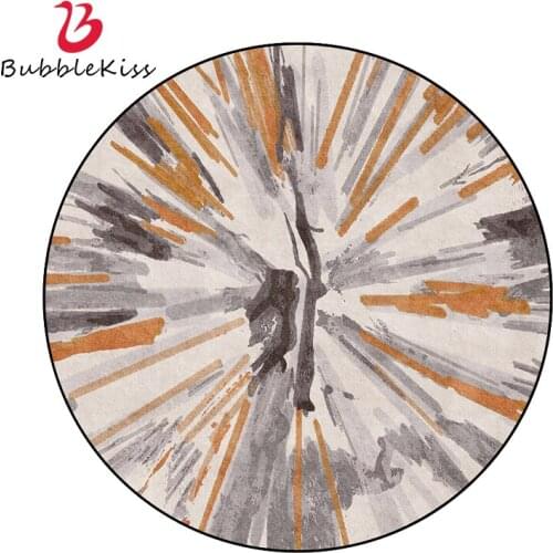 Bubble Kiss Round Carpet Home Abstract Art Decoration Floor Mat Fashion Anti Slip Foot Pad Childrens Room Soft Customize Rugs