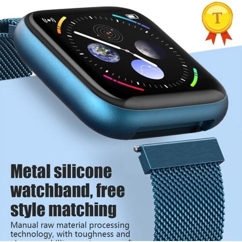 Best selling blue metal Smart Watch man woman Bracelet With Blood Pressure Heart Rate Pedometer Fitness Tracker Band Smartwatch
