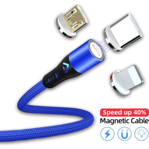 Micro USB Magnetic Cable 5A Fast Charging Type C Cable Android Data Magnet Charger 2M For iPhone Samsung Xiaomi Huawei Wire Cord