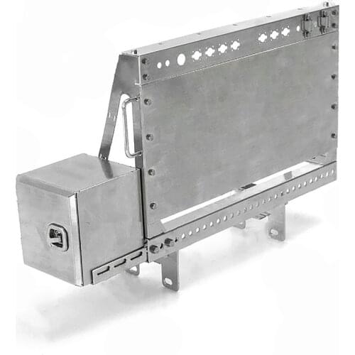 Metal RC Tractor High Simulation Toolbox Line Baffle Pedal Decoration Assembly Kit for 1/14 Man RC Tractor DIY Modification Part