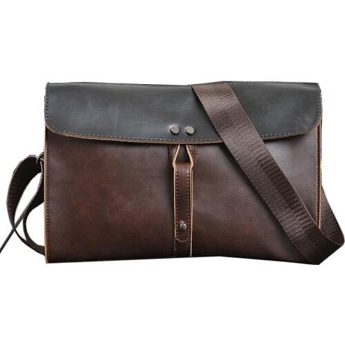 Fashion Mens Shoulder Bags Small Handbag Thick Leather Crossbody Bags for Men Flap Man Messenger Bag Male Waterproof Clutches