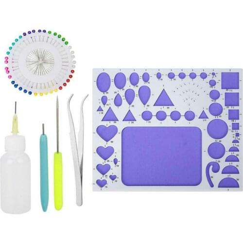 Diy Paper Quilling Tools Kit Template Mould Board Pin Needles Tweezer Hamdmade Crafts Paper Decoration Tool