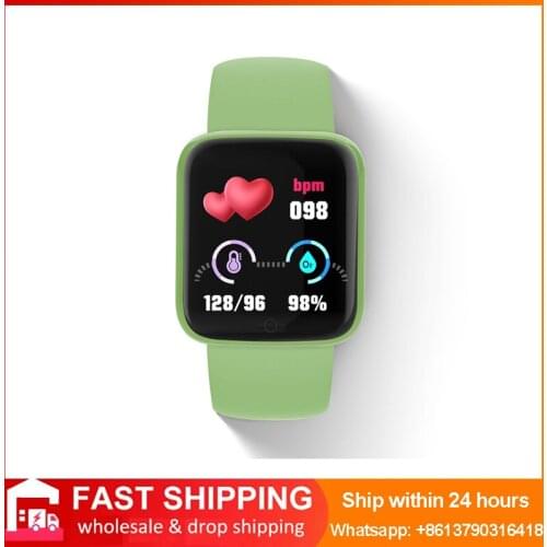New Y68 D20 Macaron Smart Watch 2021 Colorful Fashion Fitness Bracelet Tracker Heart Rate Monitor Bluetooth Smartwatch Xiaomi