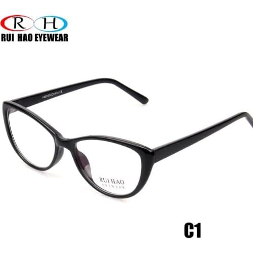 Rui Hao Eyewear New Anti Blue Ray Eyeglasses Women Fashion Glasses Women Cat Eye Eyeglasses Design Spectacles Frame 2489