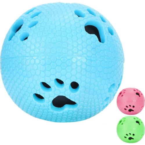 Pet Squeaky Chewing Balls Chewing Spiky Ball Pet Toy Supply for Playing for Pet Tooth Cleaning
